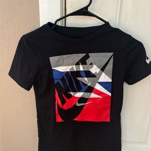 Nike Kids Black Graphic T-Shirt